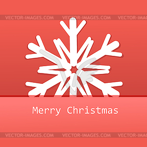 Winter background with snowflakes - vector image
