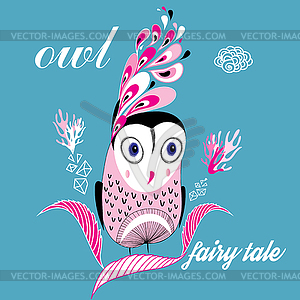 Graphic owl - vector clipart