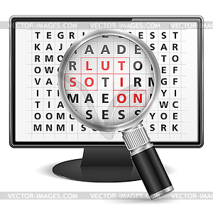 Solution Concept - vector clip art