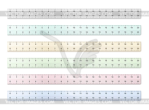 Rulers - vector clipart / vector image