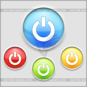 Power Button - vector clipart