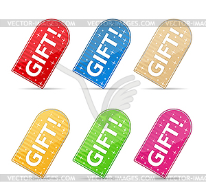 Gift Stickers - vector clipart / vector image