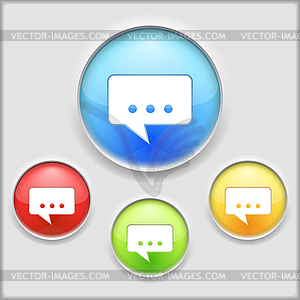 Speech Bubble Icon - vector image