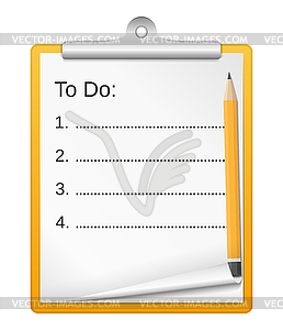 ToDo List - иллюстрация в векторном формате