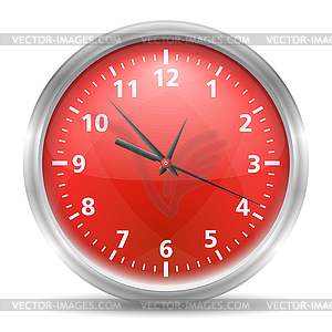 Red Clock - vector EPS clipart