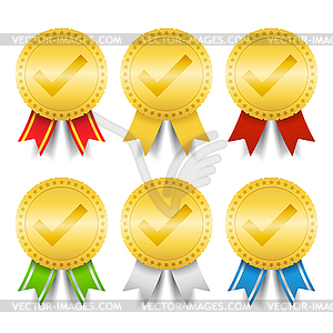 Golden Medals - vector image