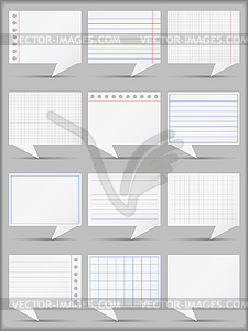 Paper Speech Bubbles - vector image