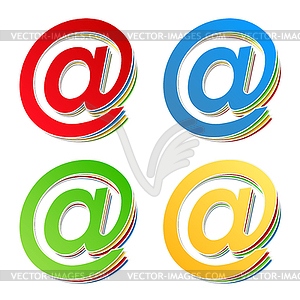 Email Symbols - vector clip art