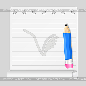 Notebook Paper - vector image