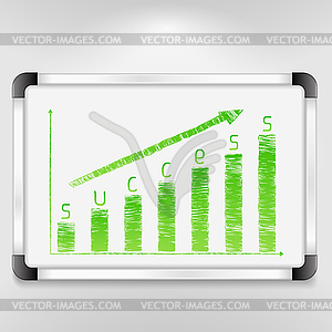 Graph of Success - vector clipart