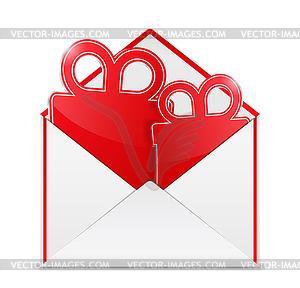 Envelope with Gift - vector clipart