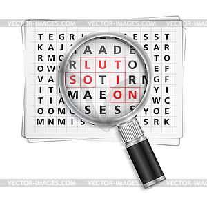 Solution Concept - stock vector clipart