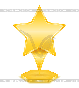 Golden Star - vector image