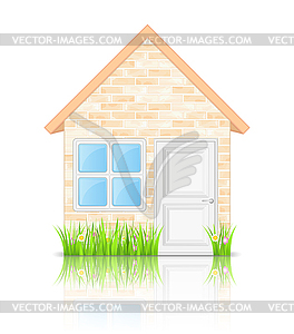 Brick House - color vector clipart