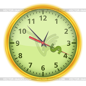 Time is money concept - vector image