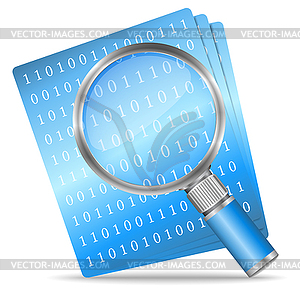 Search File Icon - vector image