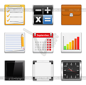 Office Icons - vector clip art