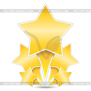 Golden Stars - vector clip art