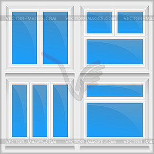 Windows Set - vector clipart