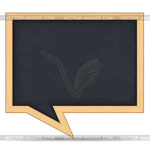Blackboard Speech Bubble - vector clipart