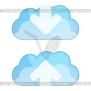 Cloud Icons - vector image