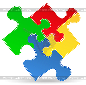 Puzzle Piece Icon - vector image