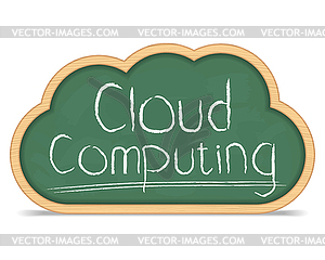 Cloud Computing Concept - vector clip art