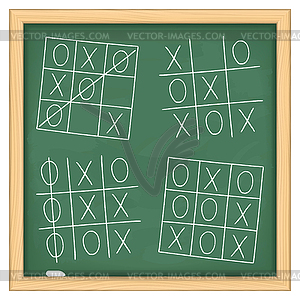 Tic Tac Toe Game - vector clipart