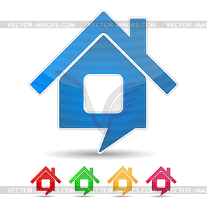 House Icon - vector EPS clipart