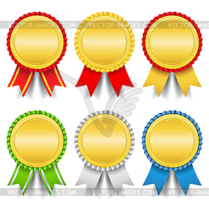 Golden Medals - vector clipart