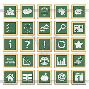 Education Icons - vector image