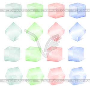 Transparent Cubes - vector clipart