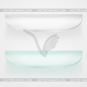 Glass Shelves - vector clip art