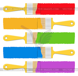 Paintbrushes - vector clipart