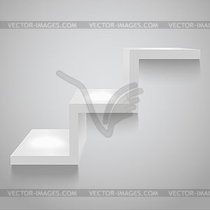 Shelf - white & black vector clipart