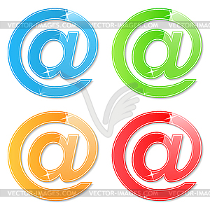 Email Symbols - vector clipart