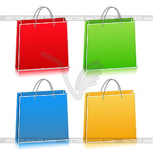 Paper Bags - stock vector clipart