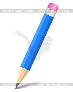 Blue pencil - vector clipart