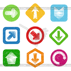 Arrows - royalty-free vector clipart