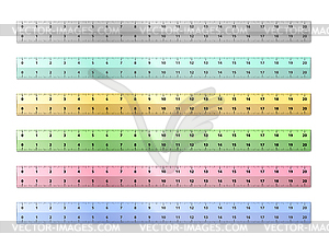 Plastic Rulers - vector image