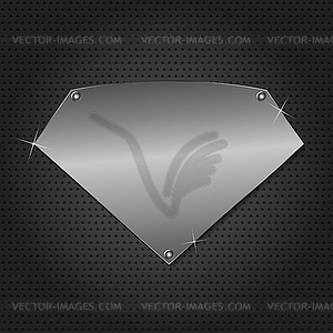 Metal board - vector clipart