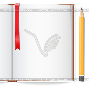 Open Book - vector clipart