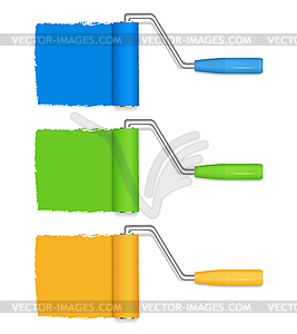 Paint rollers - vector image