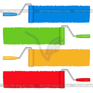 Paint rollers - vector image