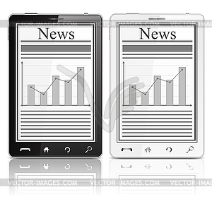 News in Mobile Phone - vector clipart / vector image