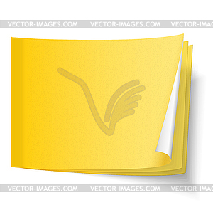 Blank Paper Note - vector clip art