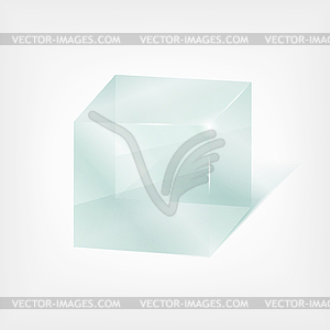 Glass Cube - vector clipart