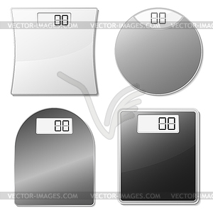 Electronic scales - vector clip art