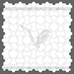 Puzzle Background - white & black vector clipart