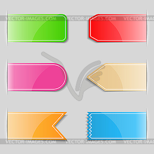 Tabs - vector clip art